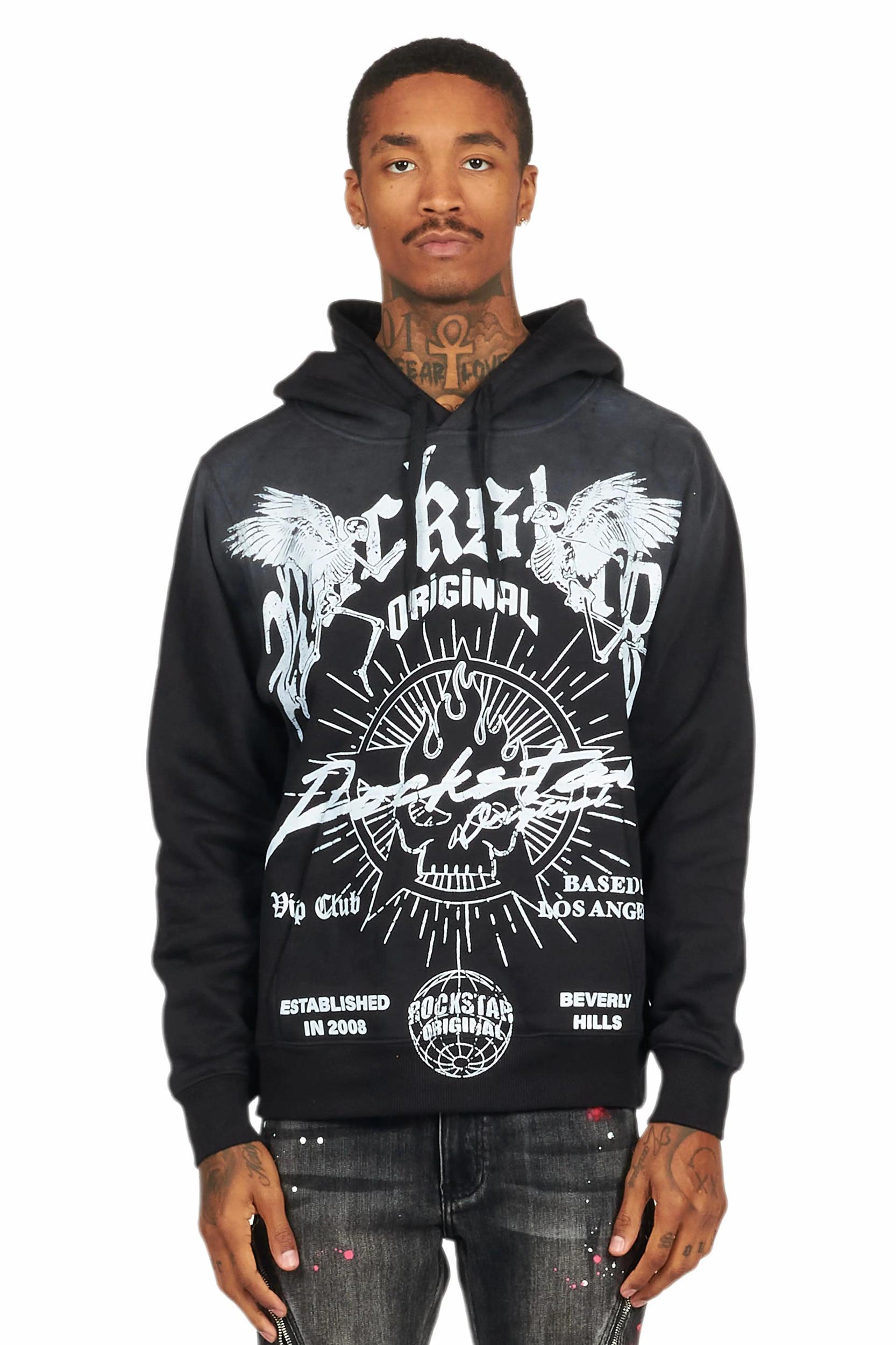 Tally Black Graphic Hoodie Male Product Image