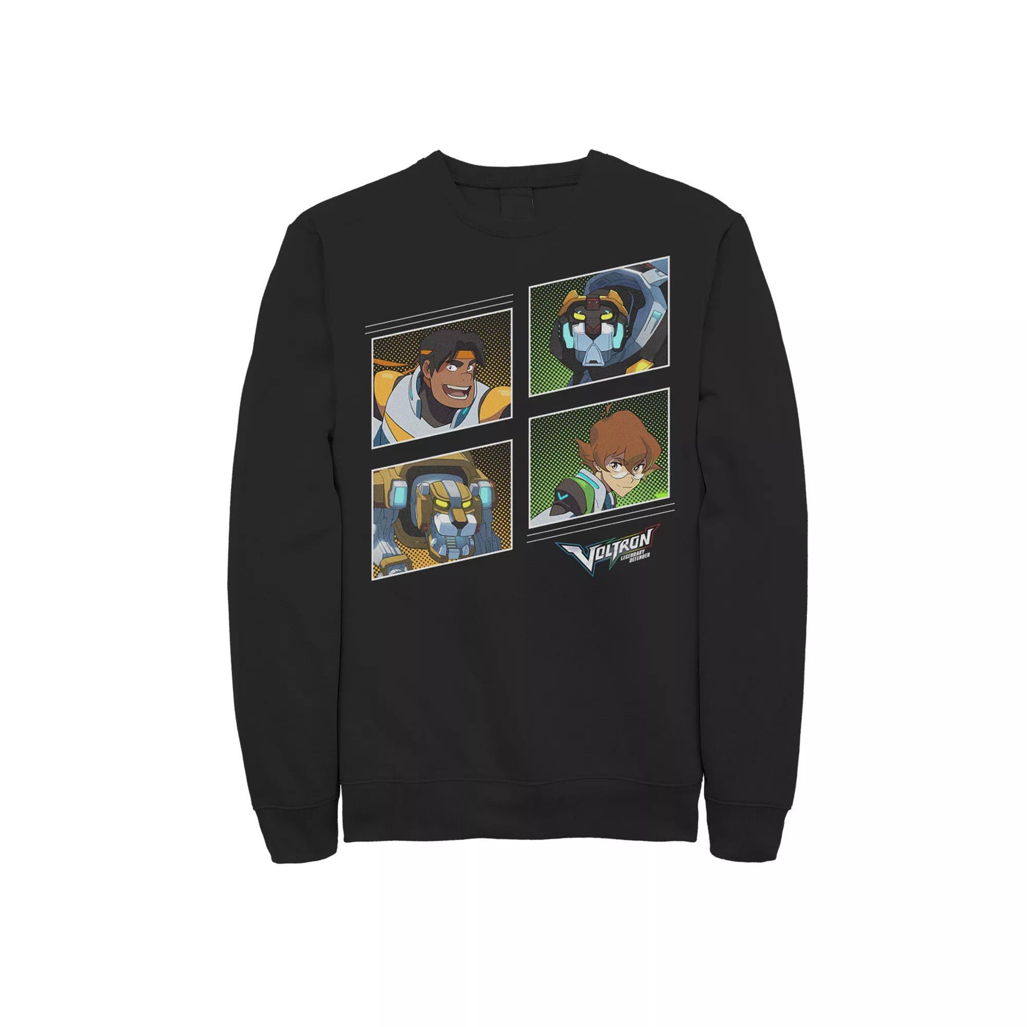 Men's Voltron: Legendary Defender Sweatshirt, Size: 3XL, Black Product Image