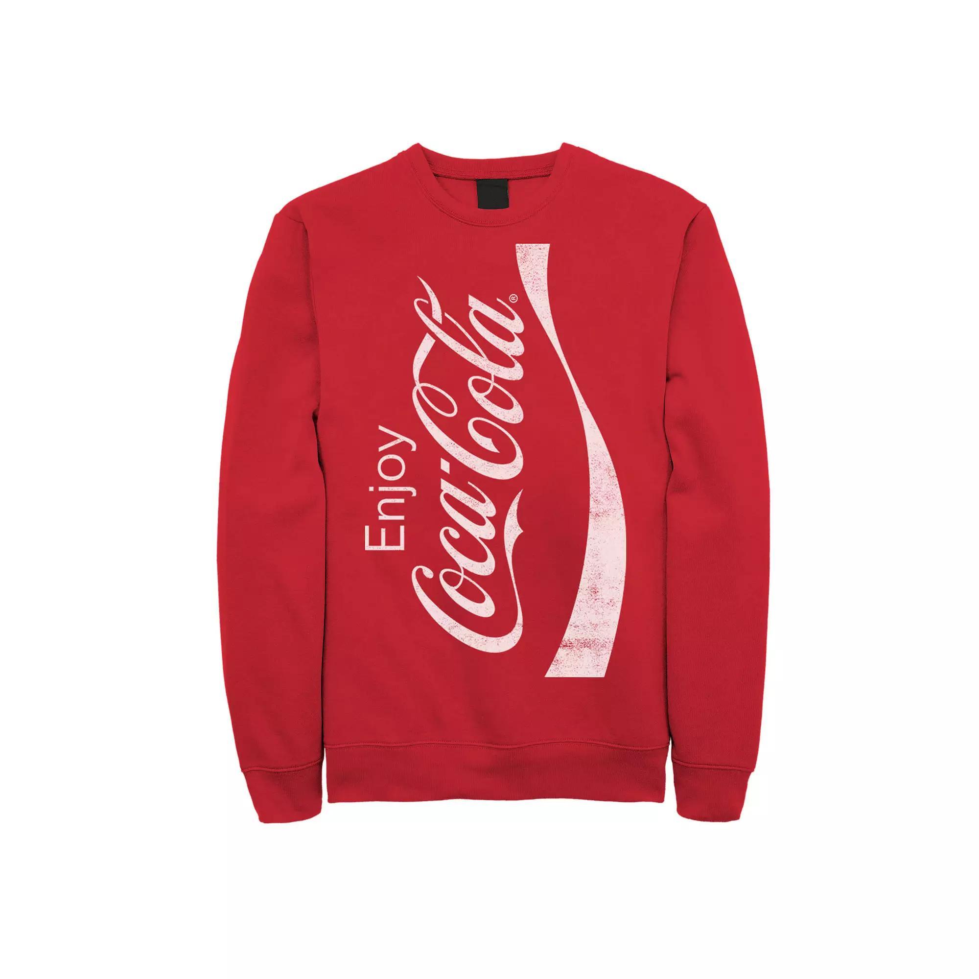 Men's Coca-Cola Enjoy Logo Sweatshirt, Size: Small, Red Product Image