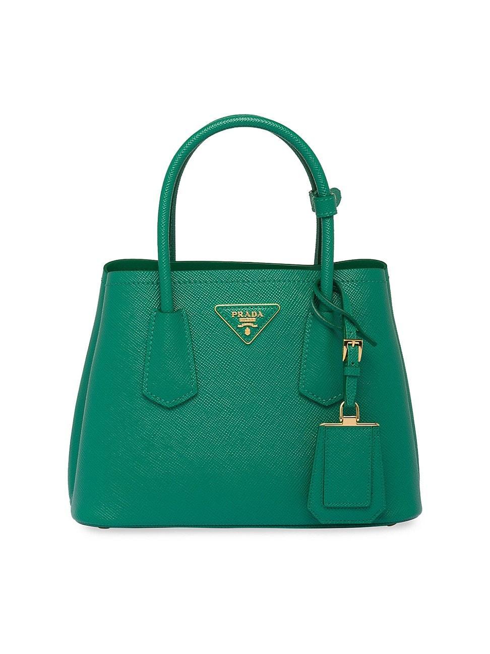 Womens Double Saffiano Leather Mini Bag Product Image