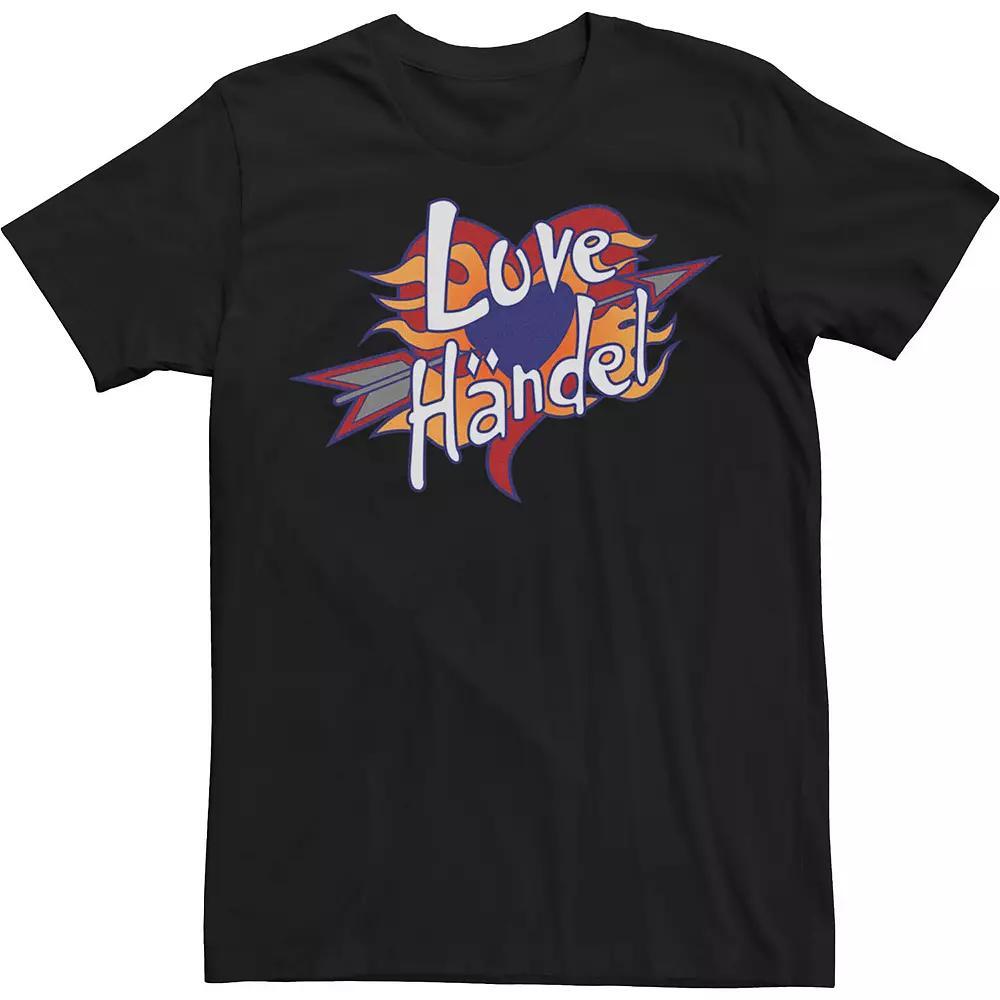 Disney's Phineas And Ferb Men's Love Handle Logo Tee, Size: XXL, Black Product Image