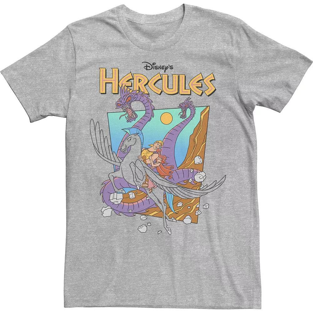 Disney's Hercules Hydra Classic Movie Poster Men's Tee, Size: XXL, Athletic Grey Product Image