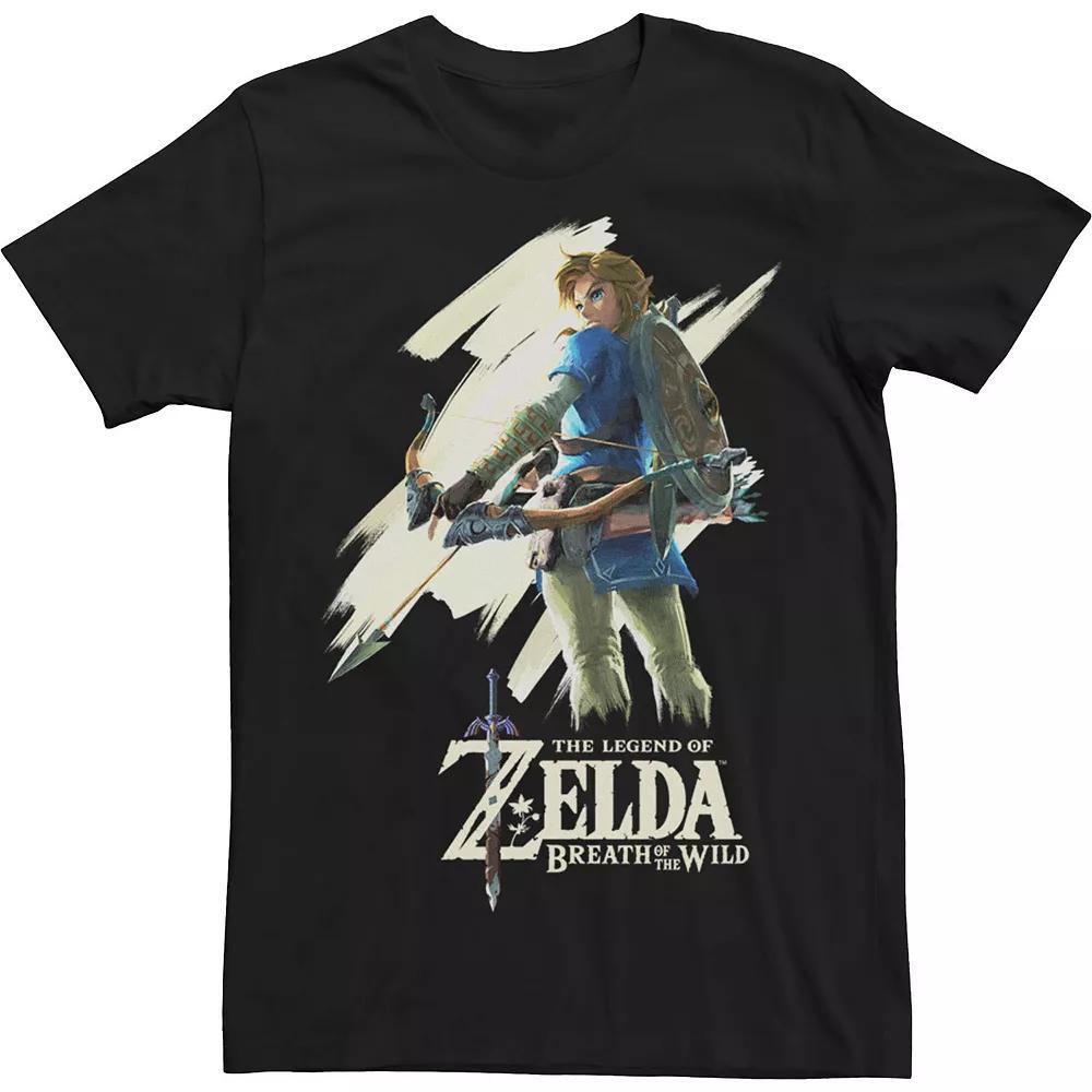 Big & Tall Nintendo Basic Breath Gaming Tee, Men's, Size: 4XL Tall, Black Product Image