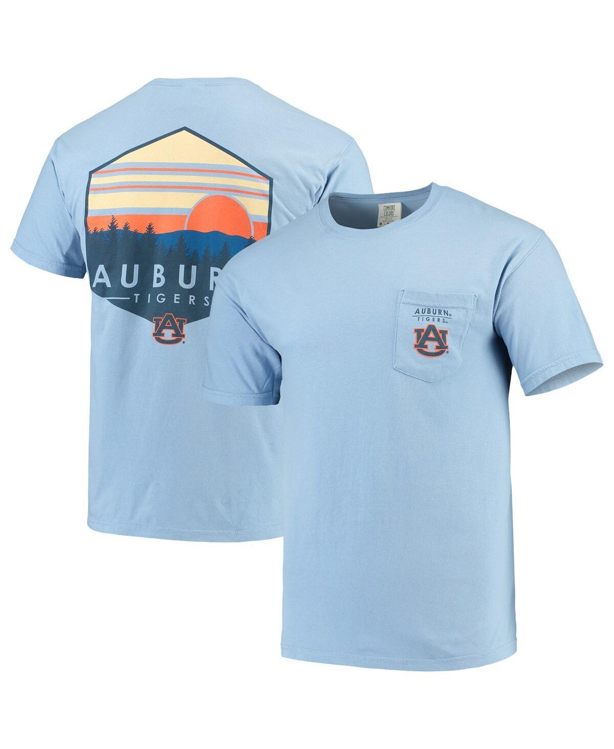 Mens Auburn Tigers Landscape Shield Comfort Colors Pocket T-Shirt Product Image