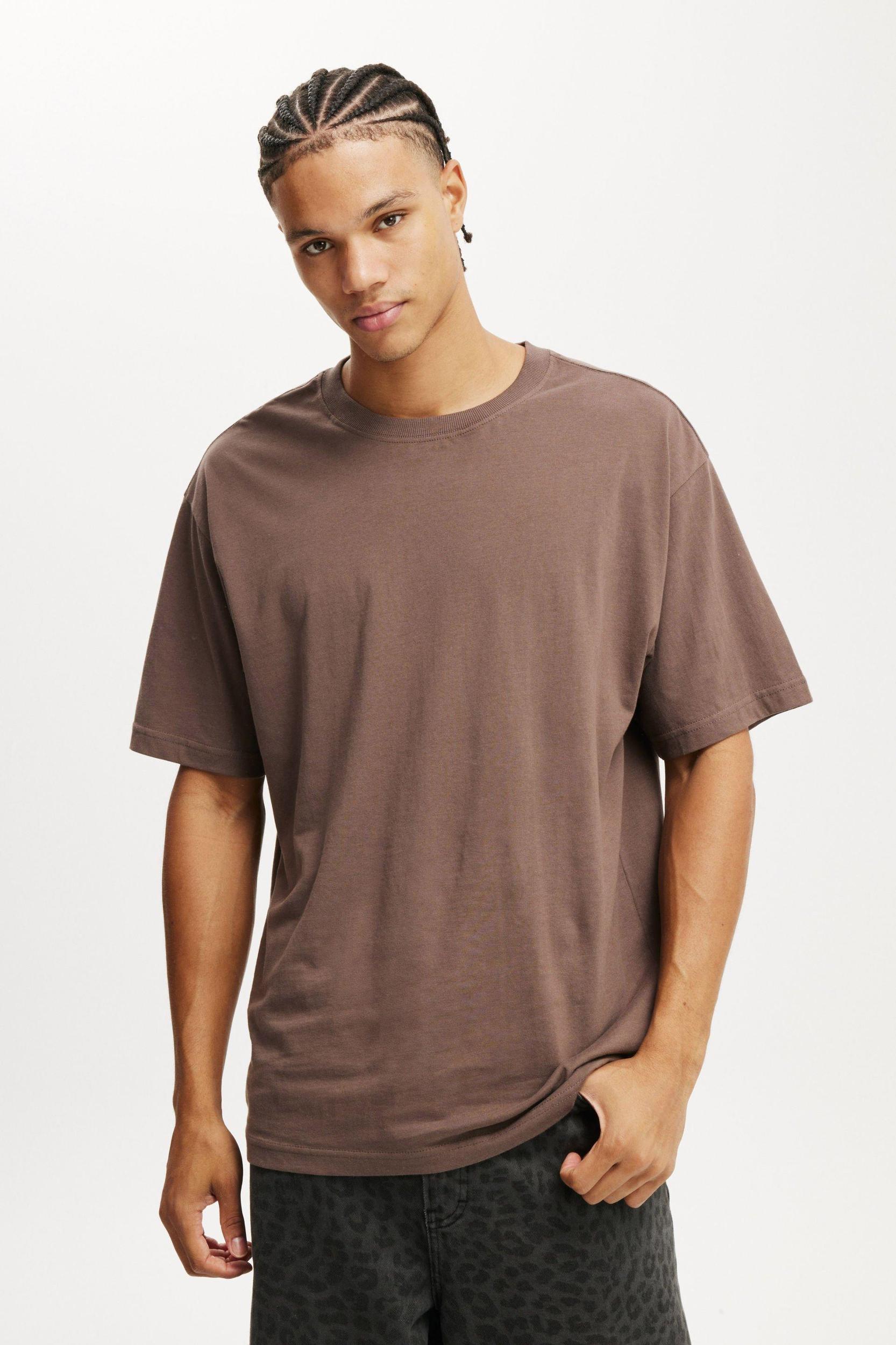Cotton On Men - Organic Loose Fit T-Shirt - Washed chocolate Product Image