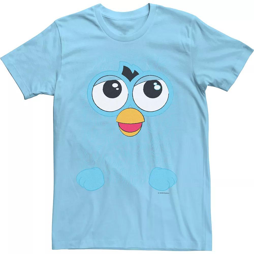 Men's Furby Blue Big Face Tee, Size: Small, Light Blue Product Image