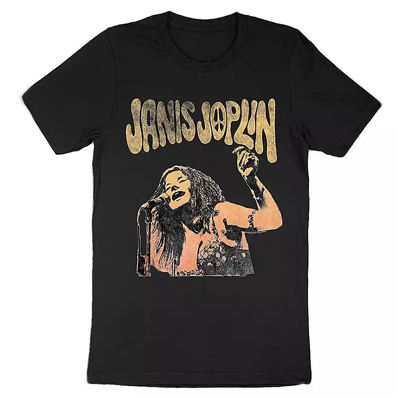 Men's Janis Joplin Graphic Tee, Size: Medium, Black Product Image