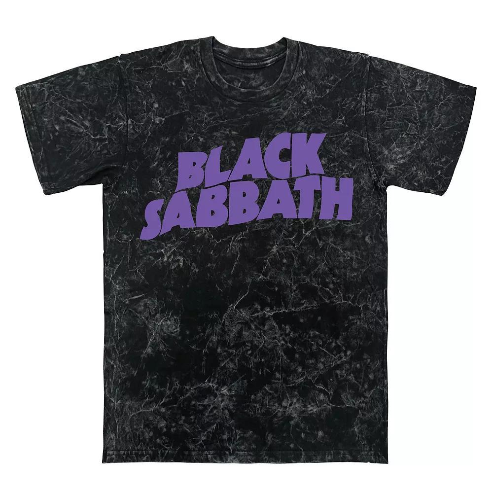 Men's Black Sabbath Mineral Wash Graphic Tee, Size: Large, Black Mineral Wash Product Image