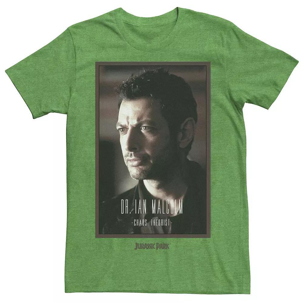 Men's Jurassic Park Dr. Ian Malcolm Chaos Theorist Tee, Size: Small, Kelly Grey Product Image