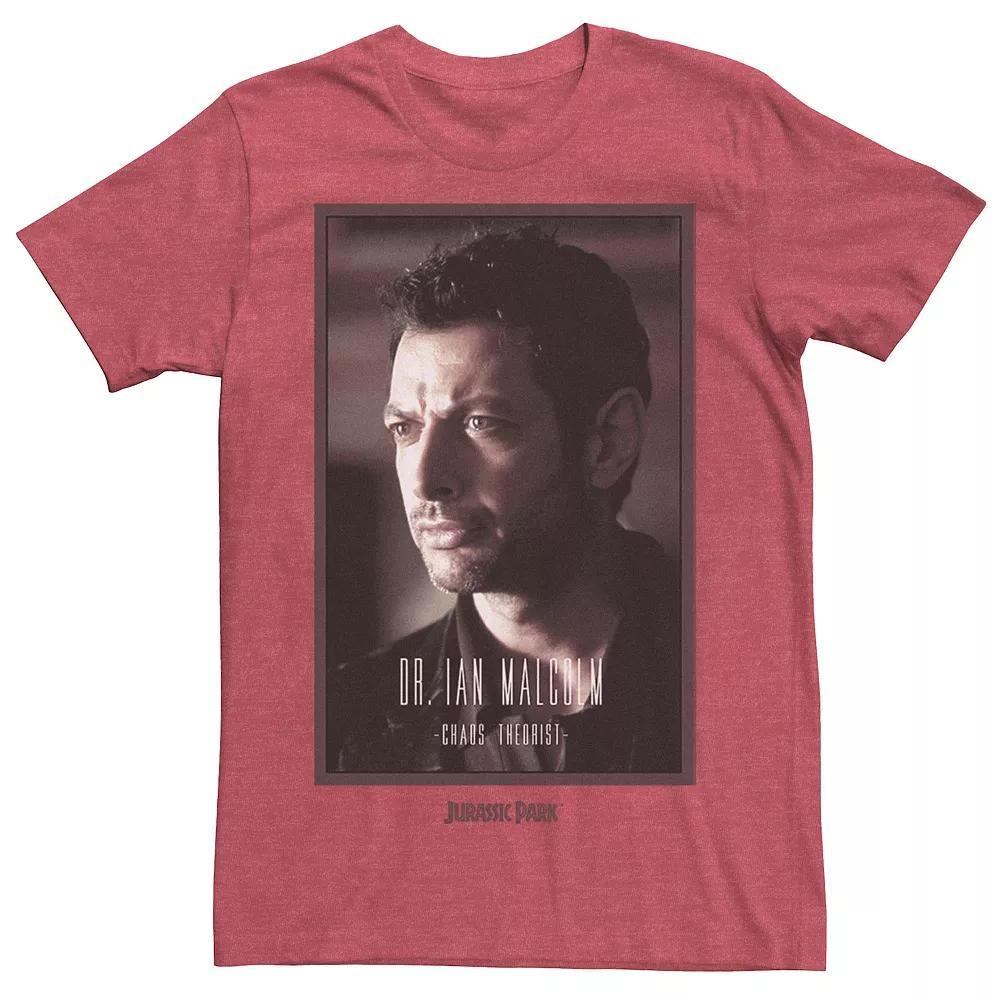Men's Jurassic Park Dr. Ian Malcolm Chaos Theorist Tee, Size: XL, Royal Grey Product Image