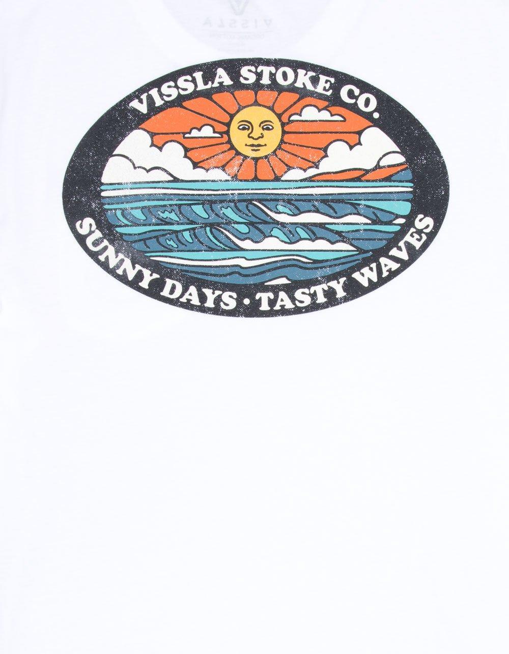 VISSLA Tasty Waves Mens Pocket Tee - WHITE Product Image
