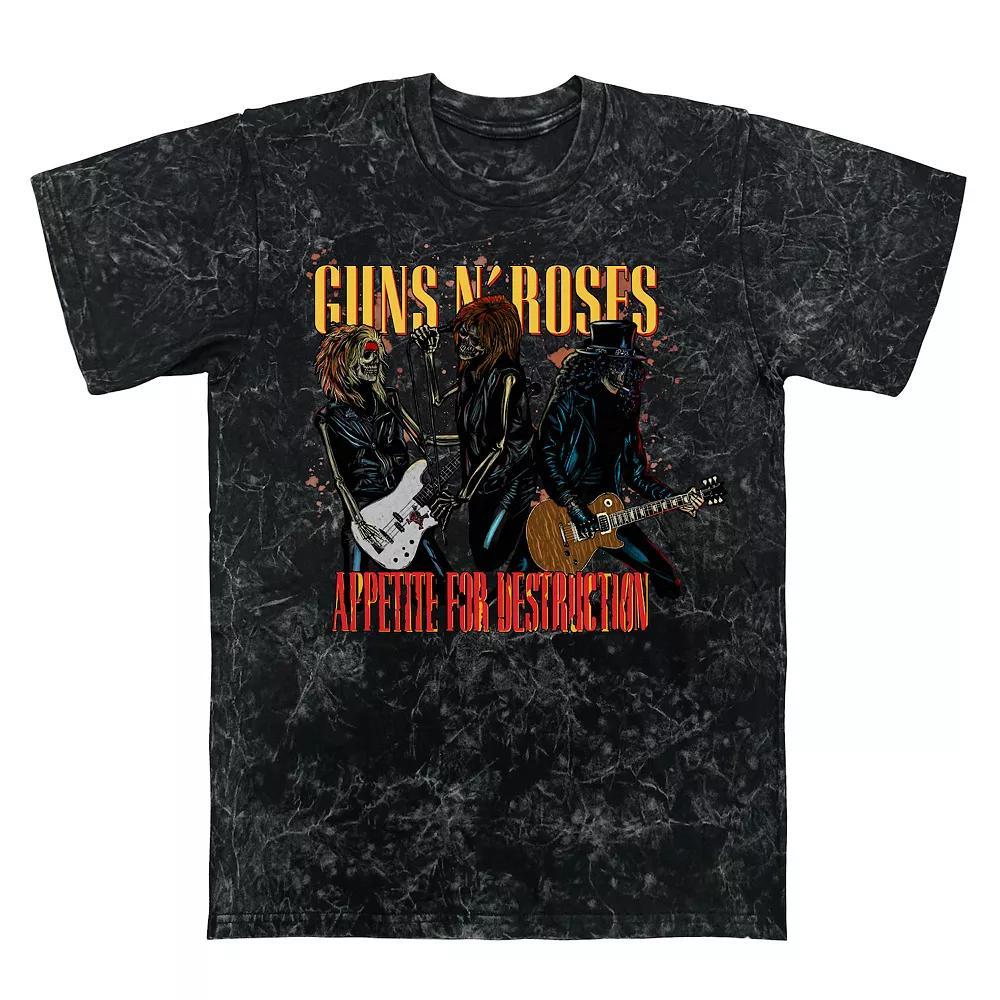 Mens Guns N Roses Tee Appetite Skeletons Graphic Tee Product Image
