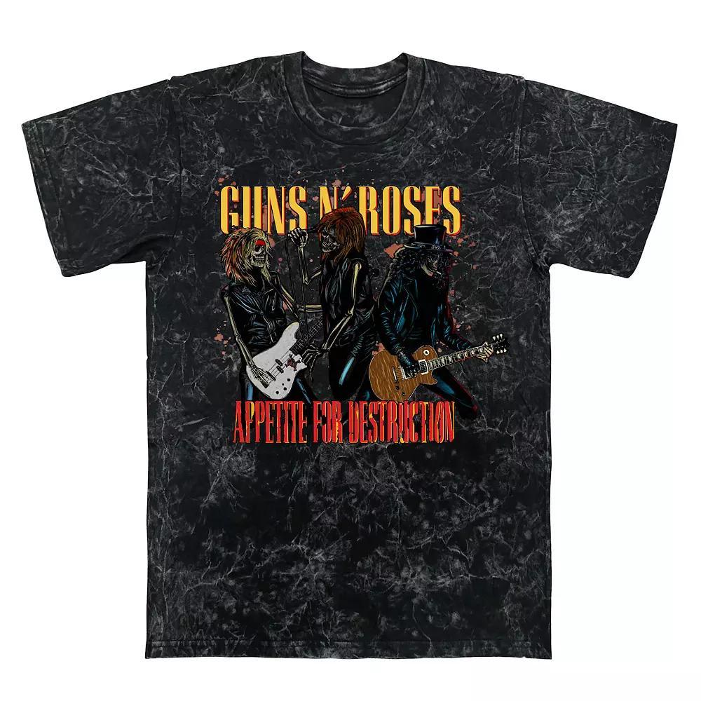 Mens Guns N Roses Tee Appetite Skeletons Graphic Tee Product Image