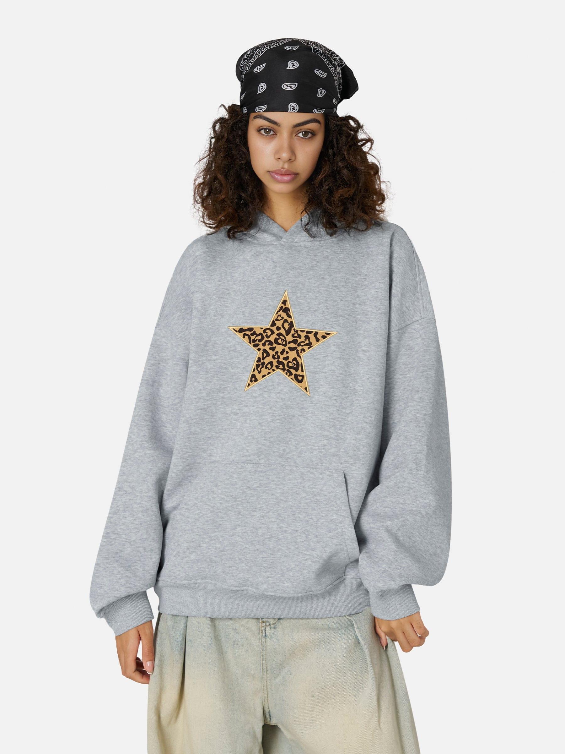 Aelfric Eden Leopard Star Graphic Hoodie Product Image
