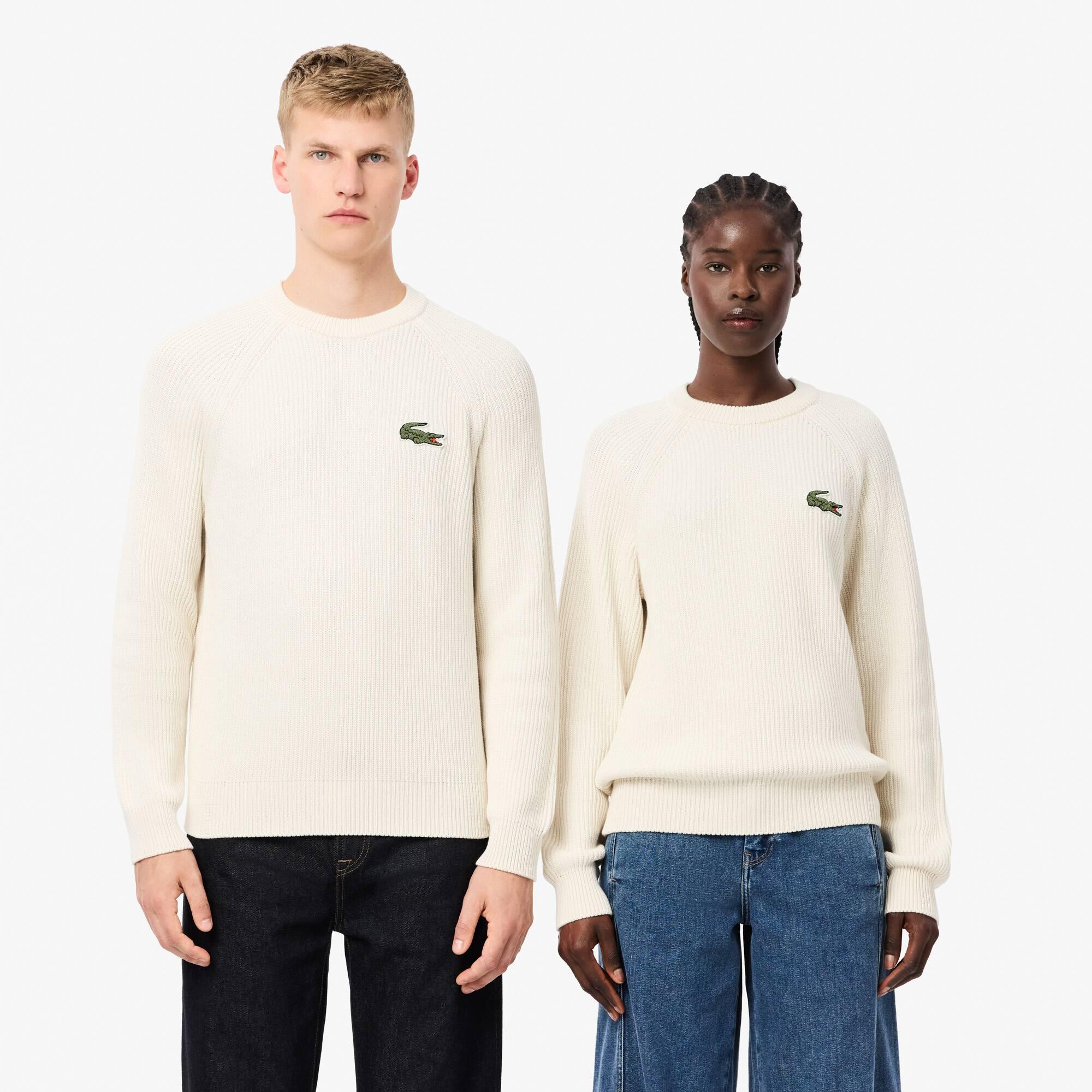 Ribbed Cotton Badge Sweater Product Image