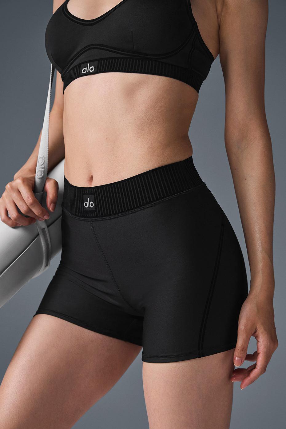 Airlift High-Waist Line Up Short - Black Product Image