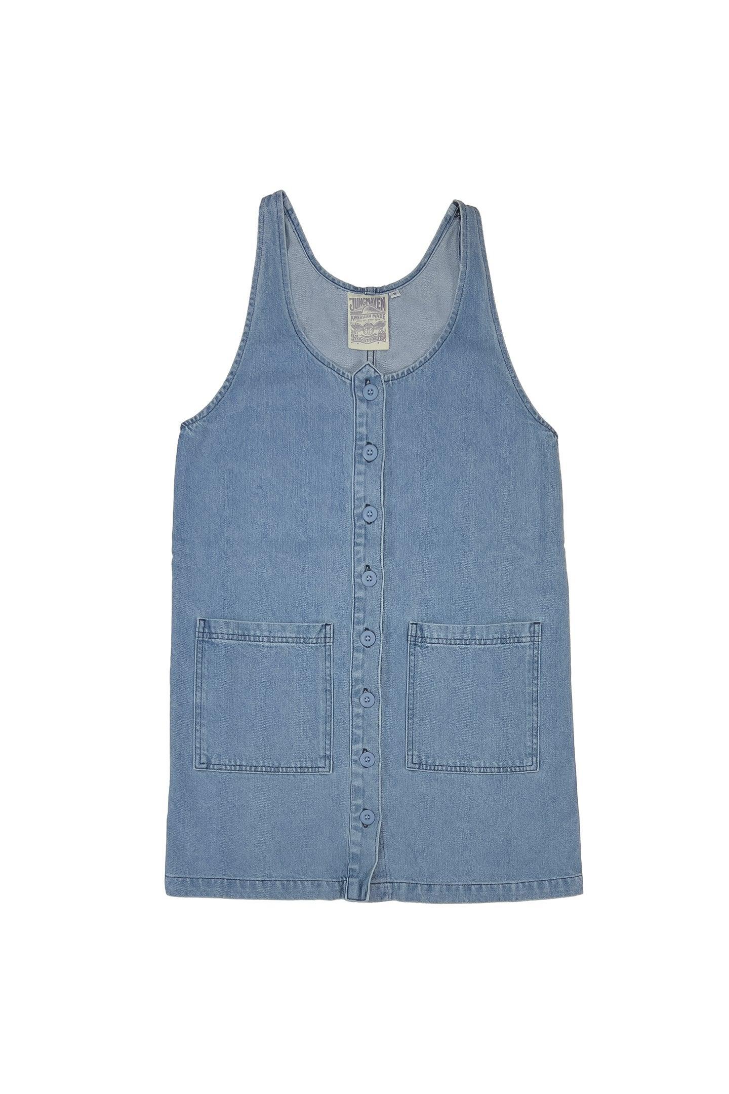 Denim Jumper Dress Female Product Image