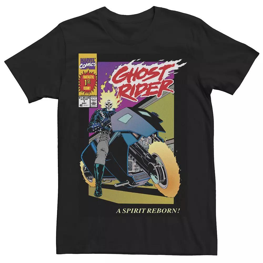 Men's Marvel Ghost Rider Number 1 Comic Cover Tee, Size: XXL, Black Product Image