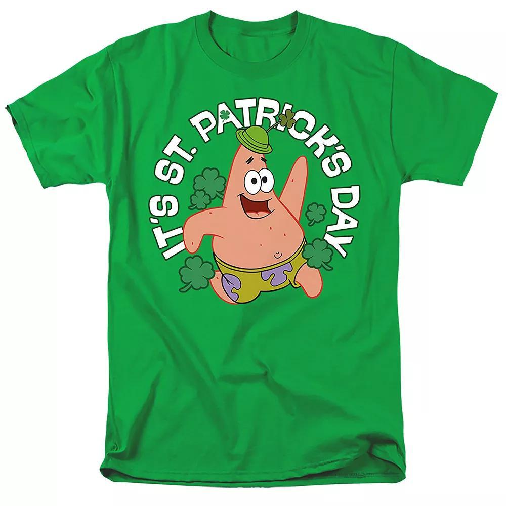 Men's Spongebob It's St Patrick's Day Graphic Tee, Size: Medium, Black Product Image