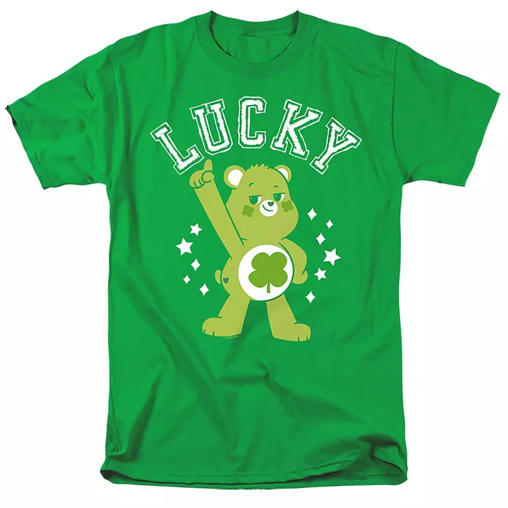 Men's Care Bears Good Luck Bear Graphic Tee, Size: XXL, Grey Product Image
