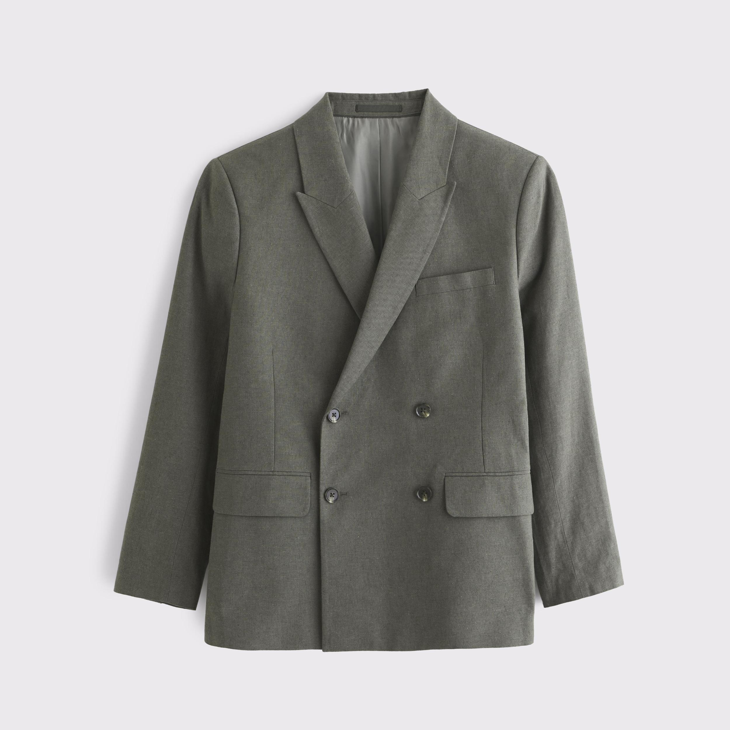 The A&F Collins Tailored Double-Breasted Blazer Product Image