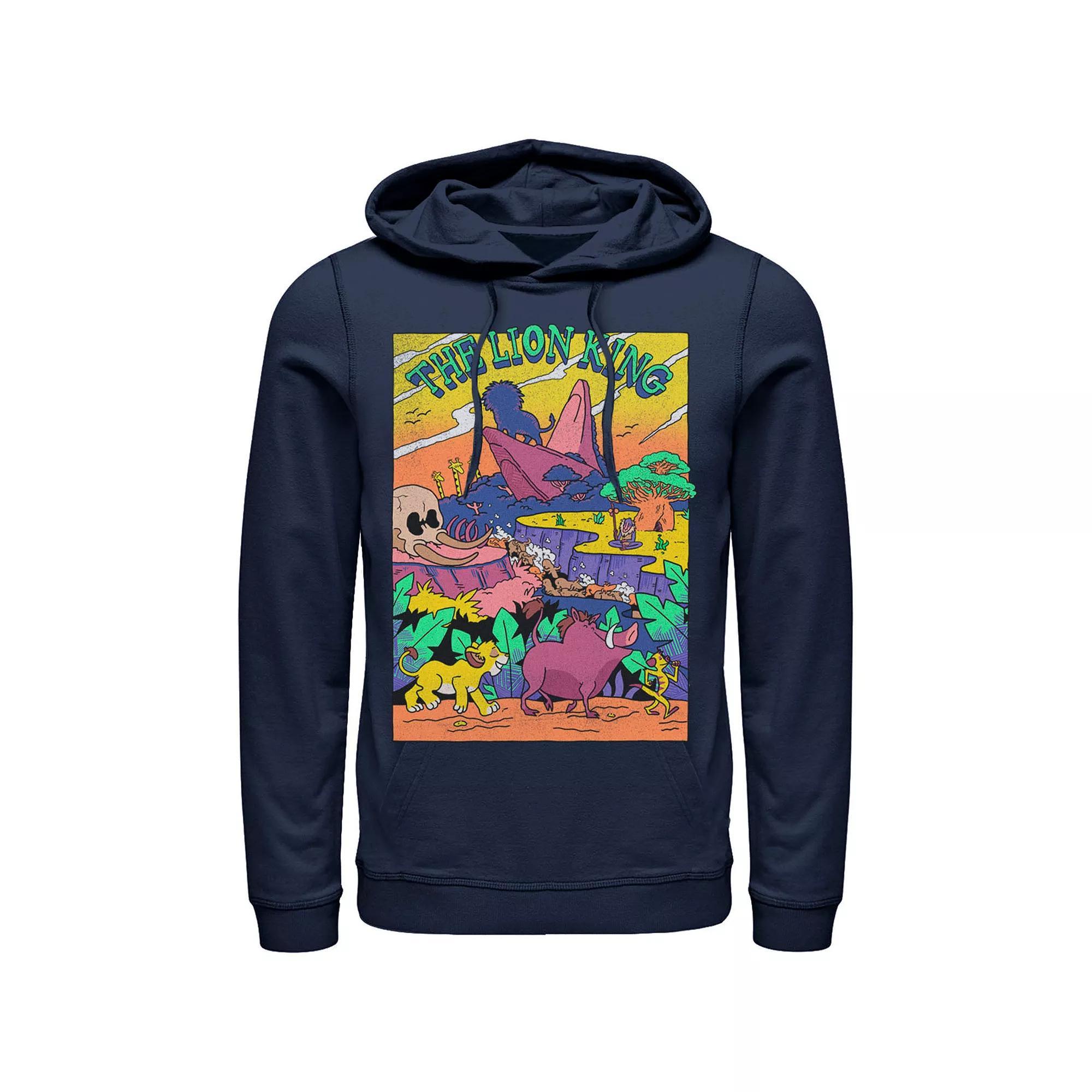 Disney's Lion King Men's Legend of Lion King Colorful Hoodie, Size: Small, Blue Product Image