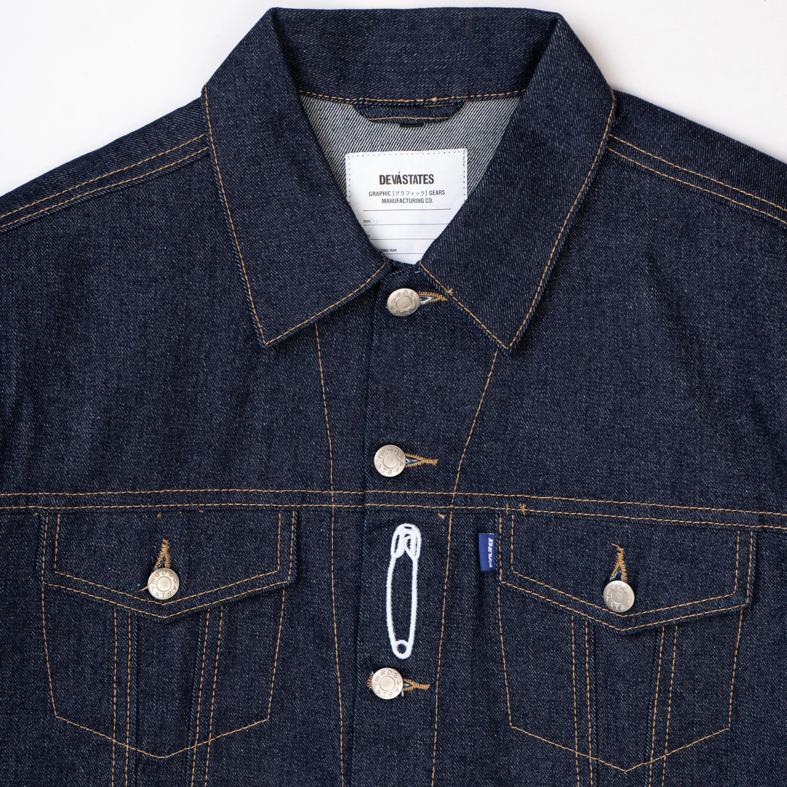 GRIT DENIM TRUCKET JACKET Male Product Image
