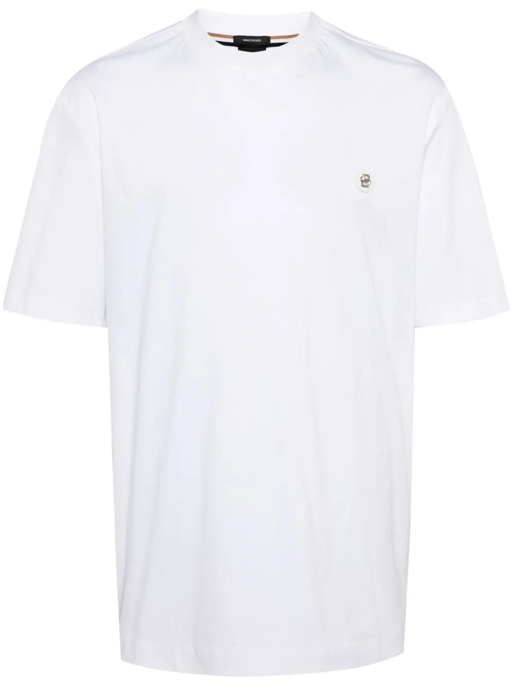 HUGO BOSS Taut Cotton T-shirt In White Product Image