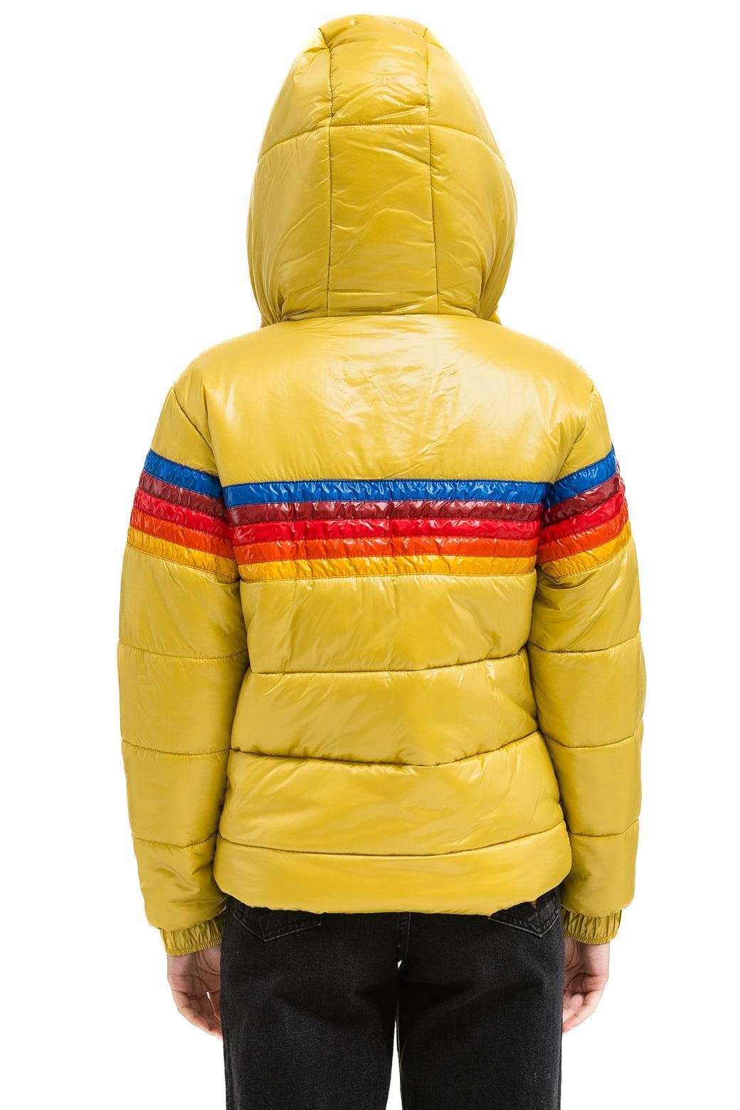 5 STRIPE LUXE TREKKER JACKET - GLOSSY KHAKI Female Product Image