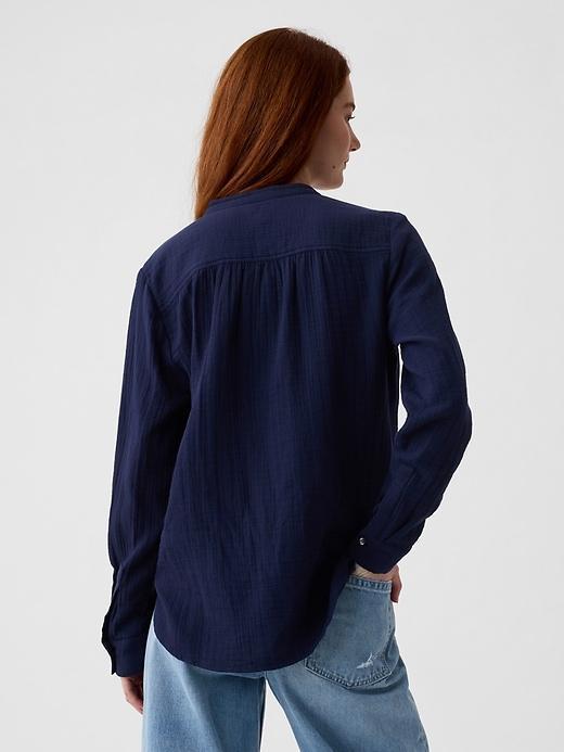Crinkle Gauze Shirt Product Image