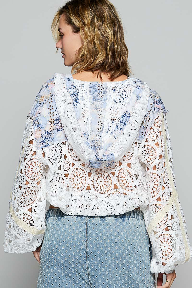 Print & Mesh Shirt Product Image