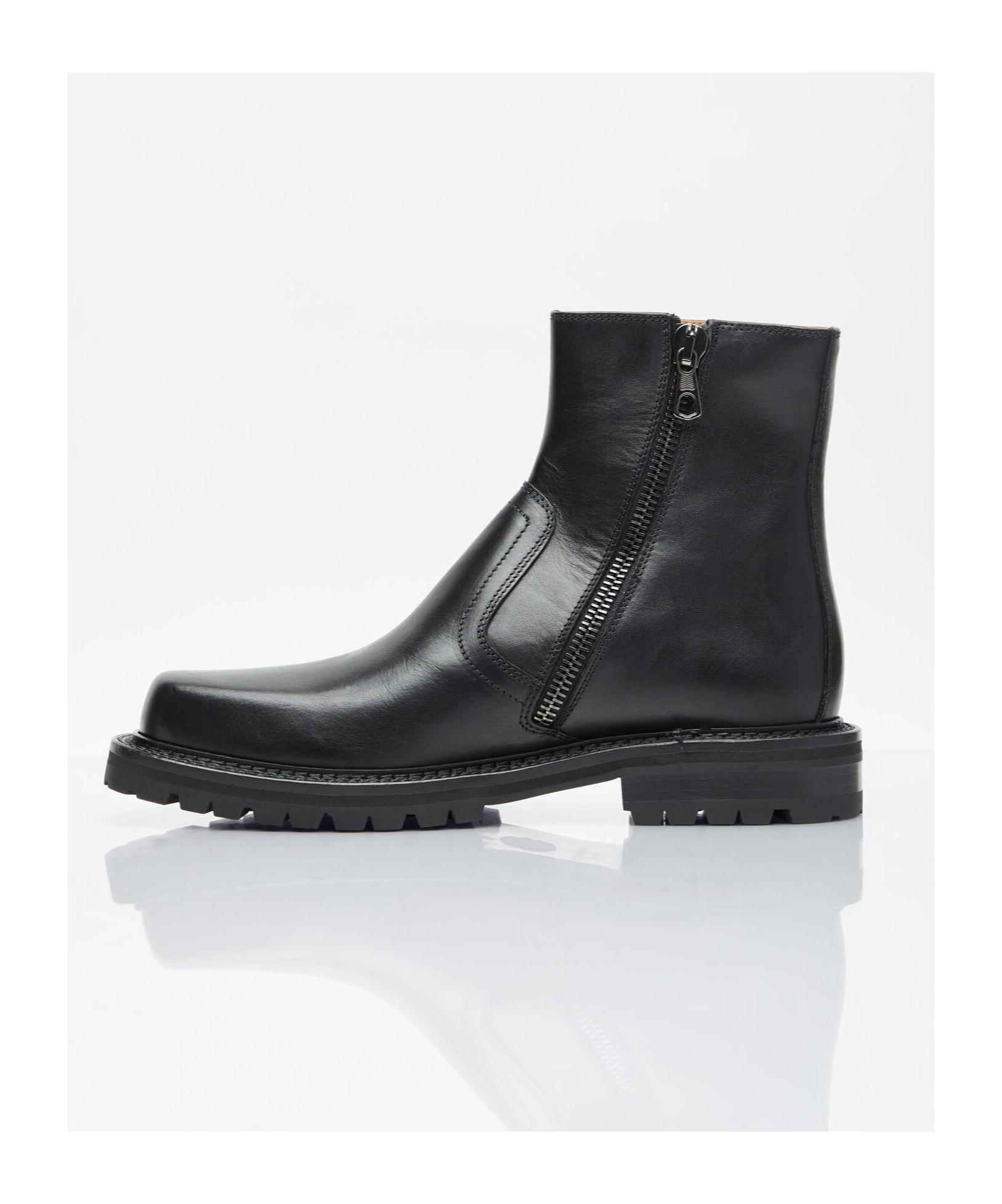 DRIES VAN NOTEN Square Toed Chelsea Boots In Black Product Image