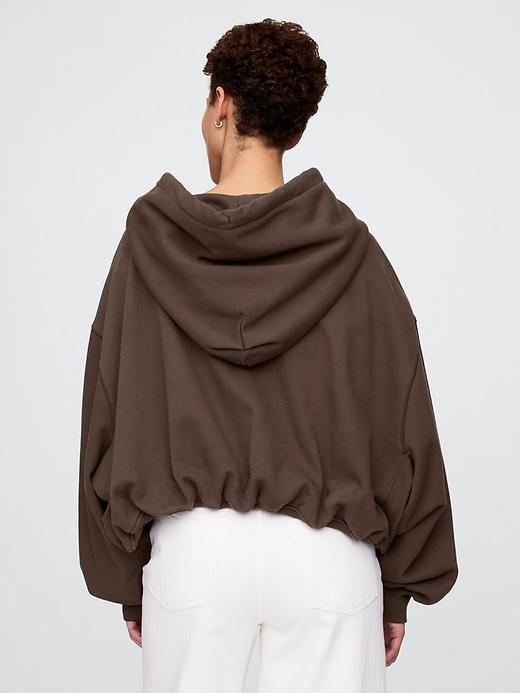 Heavyweight French Terry Cropped Bubble Hoodie Product Image
