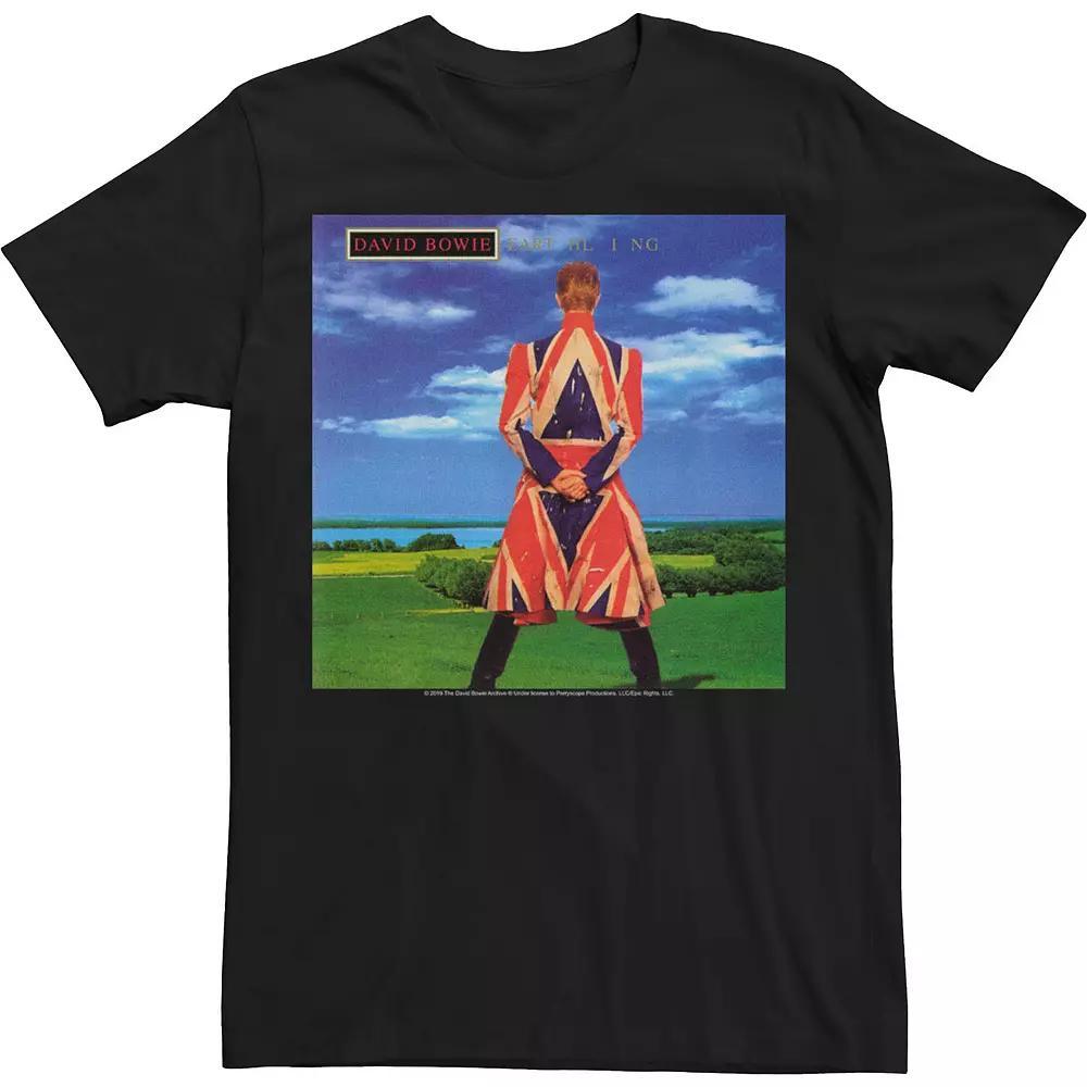 Big & Tall David Bowie Earthling Poster Tee, Men's, Size: XL Tall, Black Product Image