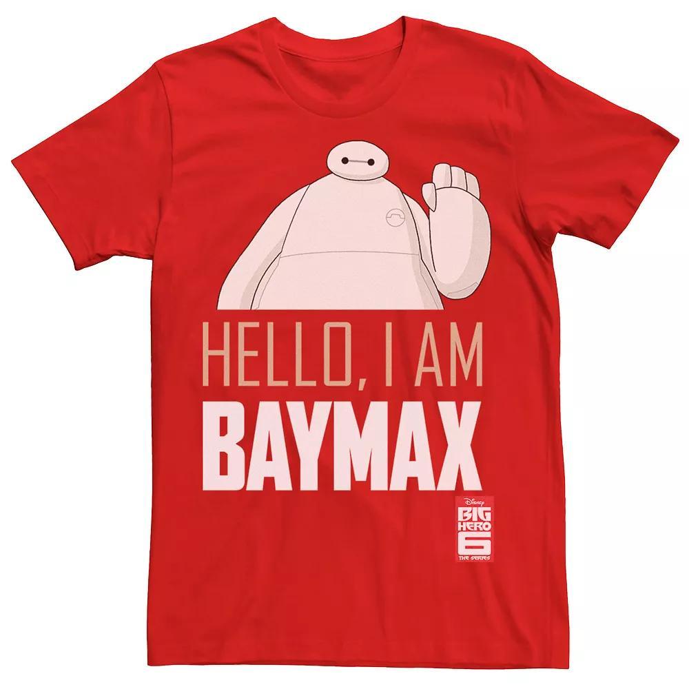 Disney's Big Hero 6 TV Series Baymax Hello Men's Tee, Size: 3XL, Red Product Image