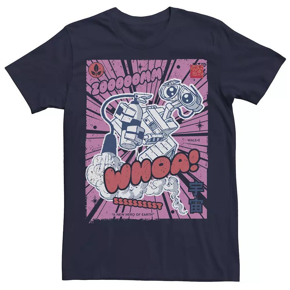 Disney / Pixar's WALL-E Men's Kanji Poster Tee, Size: Medium, Blue Product Image