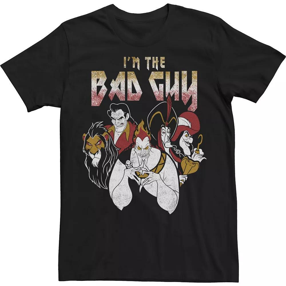 Big & Tall Disney Villains I'm The Bad Guy Group Portrait Tee, Men's, Size: Large Tall, Black Product Image