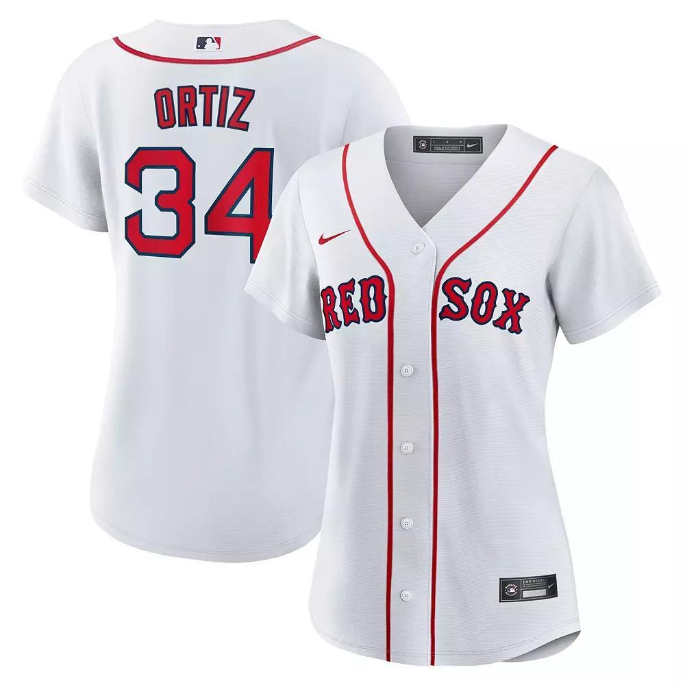 Women's Nike David Ortiz White Boston Red Sox Home Replica Jersey, Size: 2XL Product Image