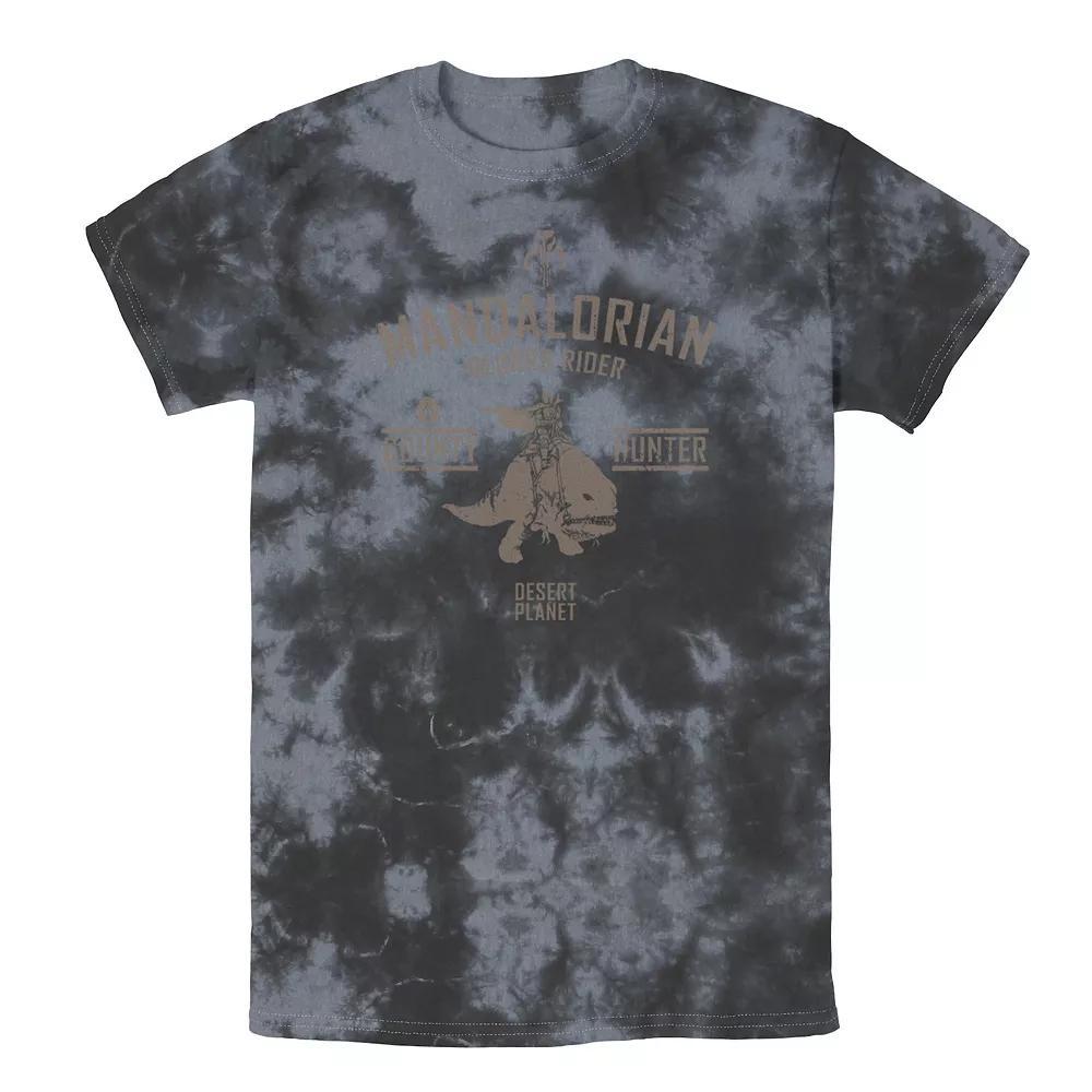 Men's Star Wars The Mandalorian Blurrg Rider Logo Tee, Boy's, Size: Medium, Black Grey Product Image