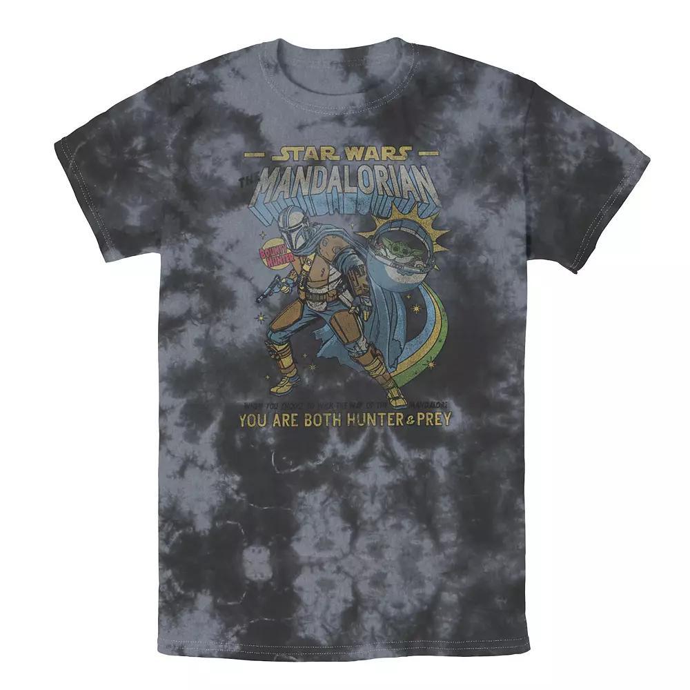 Men's Star Wars Mandalorian Comic Poster Tee, Boy's, Size: Large, Black Grey Product Image