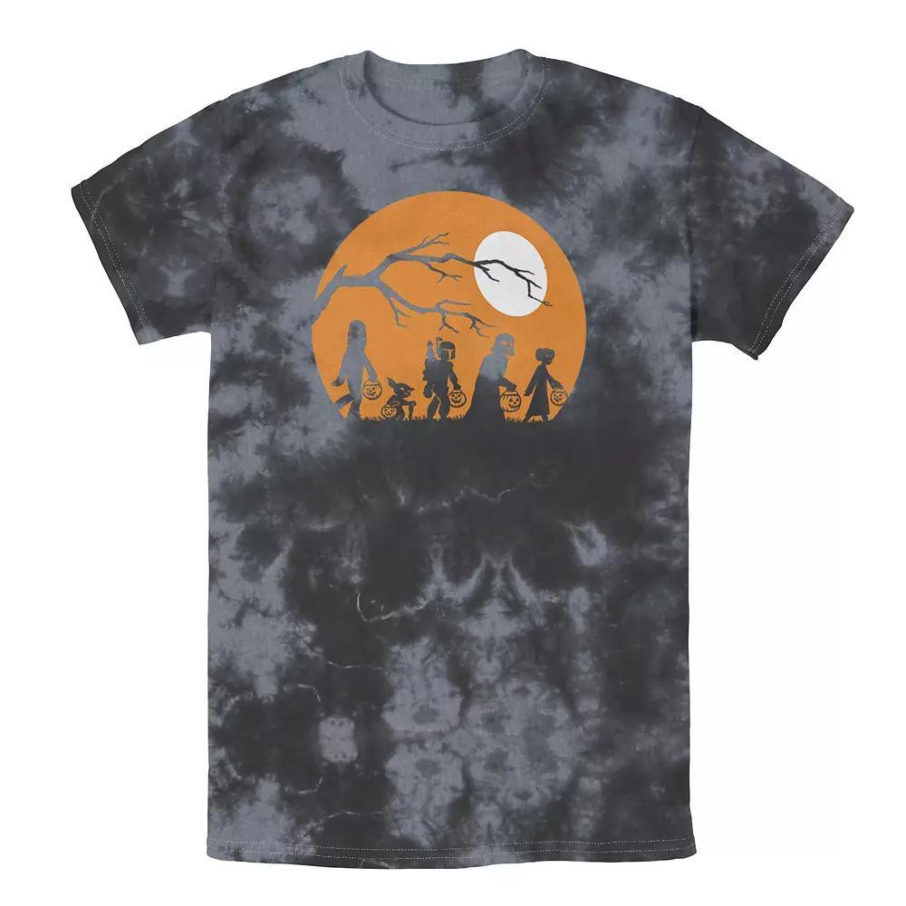 Men's Star Wars Trick Or Treat Halloween Silhouette Tee, Boy's, Size: XL, Black Grey Product Image