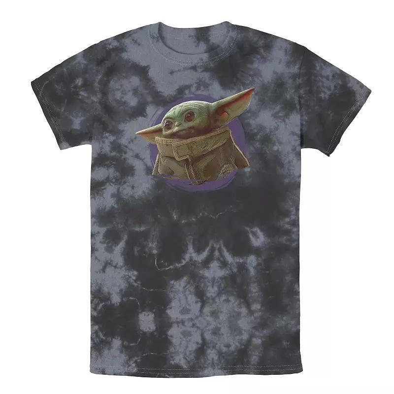 Men's Star Wars The Mandalorian The Child Purple Smoke Tee, Boy's, Size: Small, White Blue Product Image