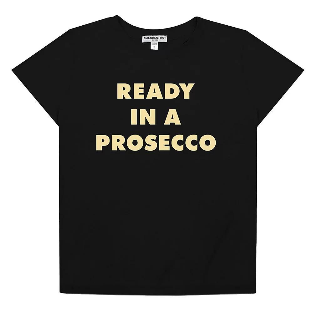 Womens Suburban Riot Ready In A Prosecco Loose Graphic Tee, Girls Product Image