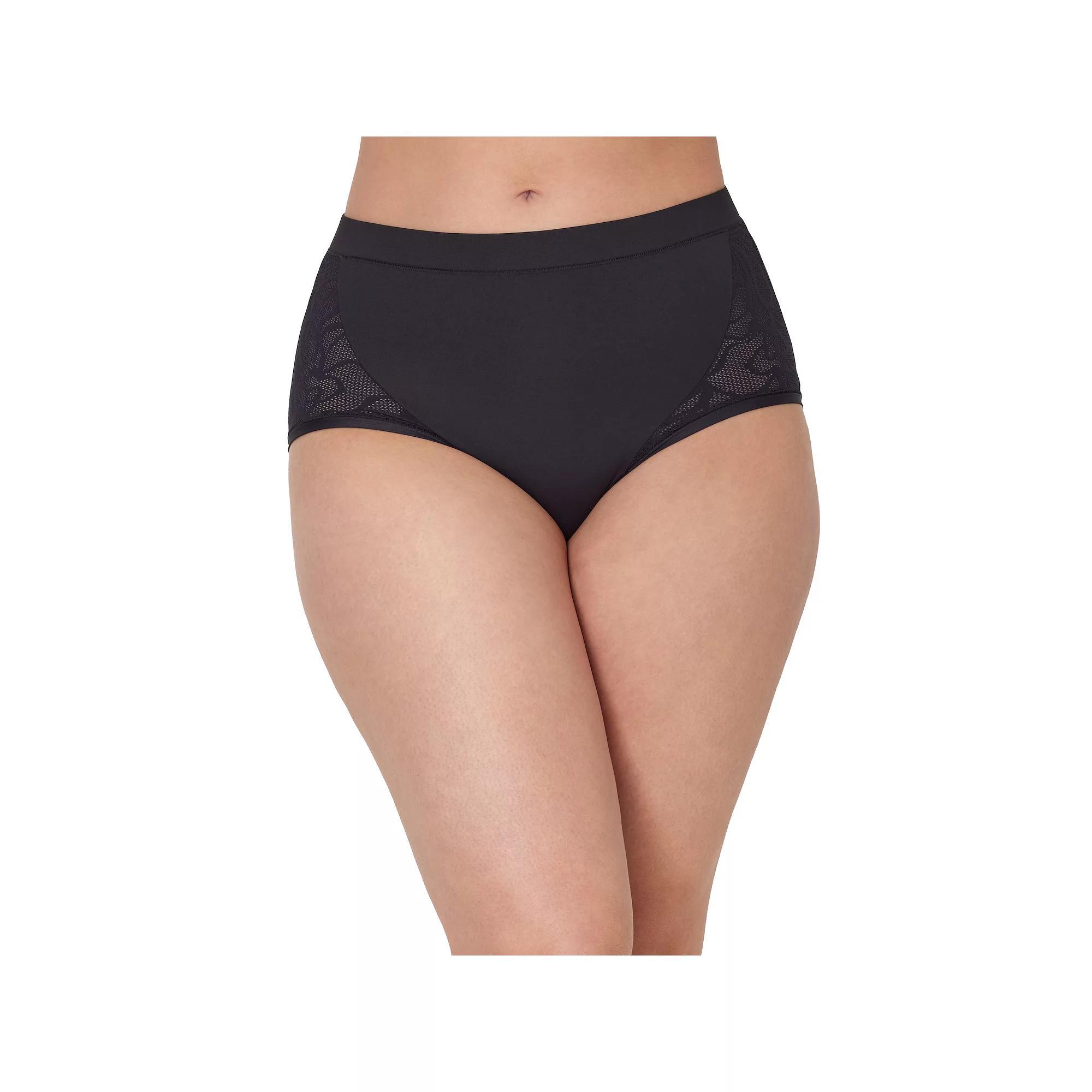 Women's Bali®'s Coolest Smoothing High-Waist Brief Panty DFCSBF, Size: Small, Black Product Image
