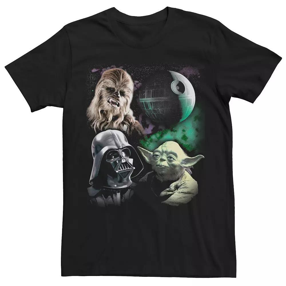 Men's Star Wars Chewbacca Galactic Group Shot Tee, Size: Large, Black Product Image