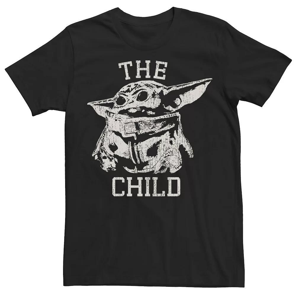 Men's Star Wars The Mandalorian Child Varsity Tee, Size: XL, Black Product Image