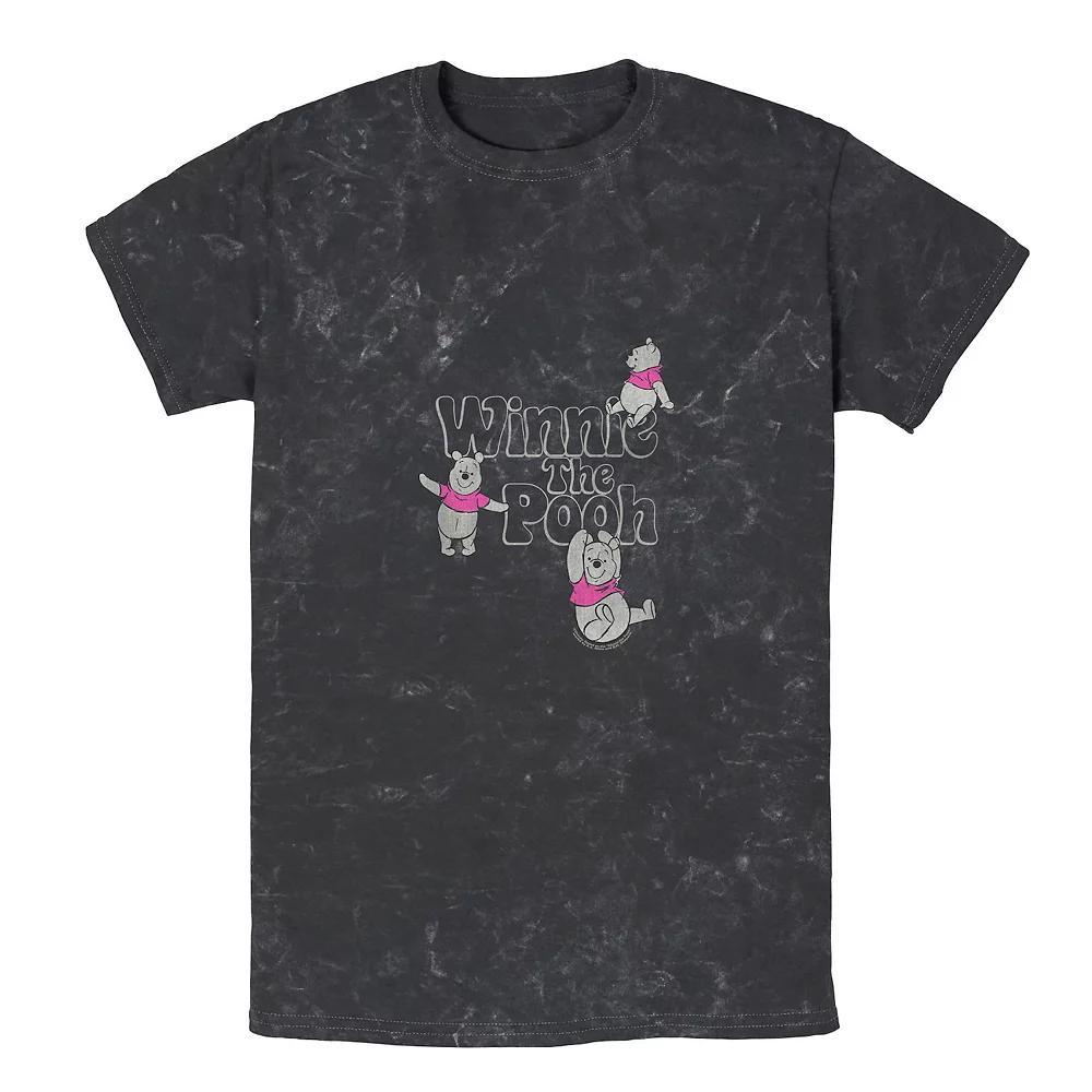 Disney's Winnie The Pooh Men's Many Poses Graphic Tee, Size: Large, Black Product Image