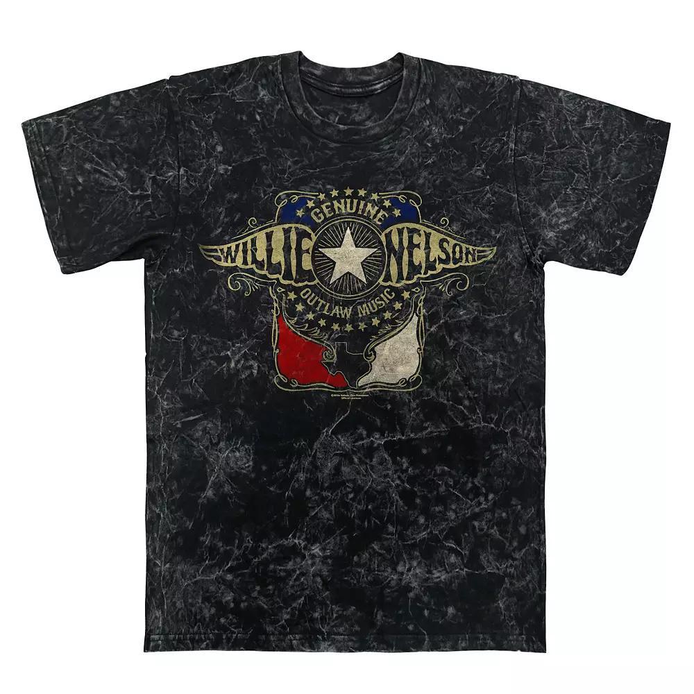 Mens Willie Nelson Outlaw Wings Graphic Tee Product Image