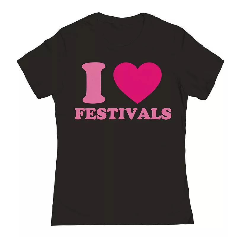 Junior's I Heart Connecticut Graphic Tee, Women's, Size: Large, Black Product Image