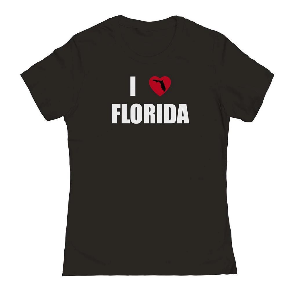 Junior's I Heart Florida Graphic Tee, Women's, Size: Small, White Product Image